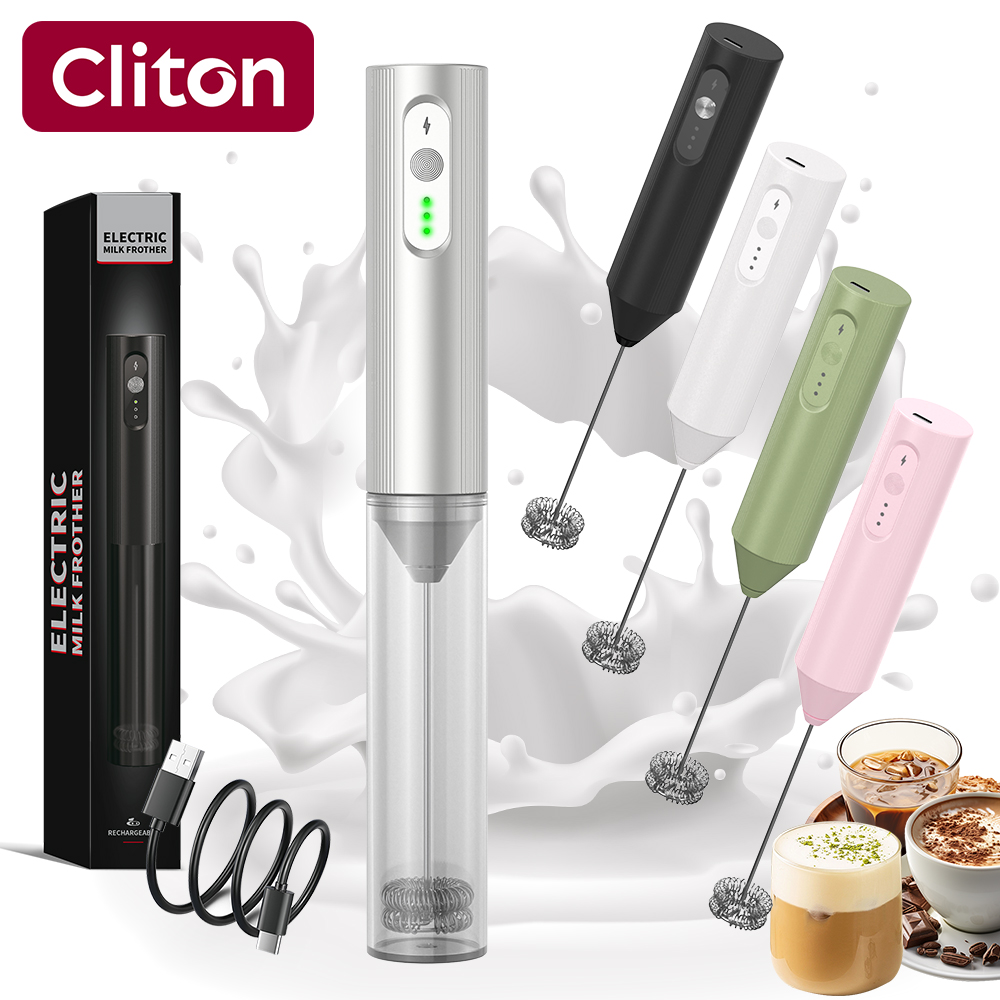 Yogurt Maker Electric - Cliton Electroplated Silver USB-C Rechargeable 3-Speed