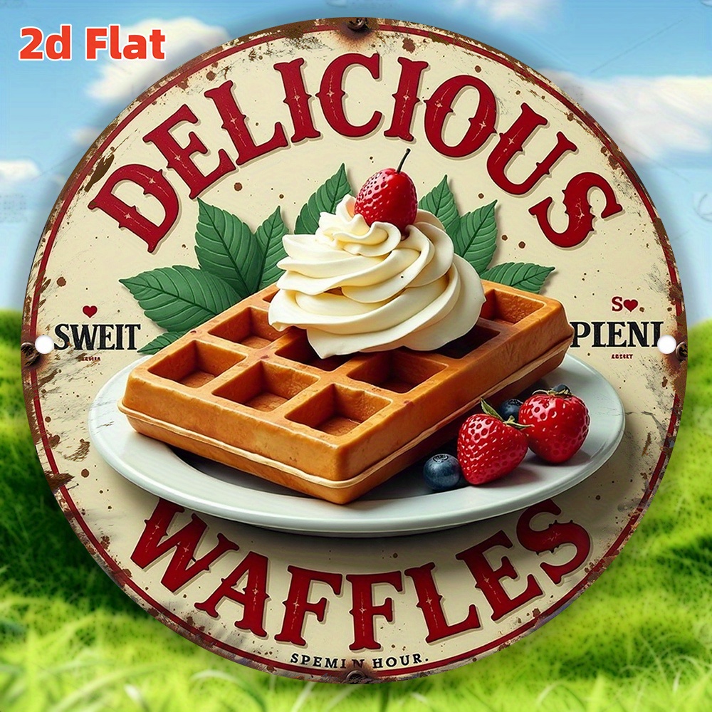 2D Flat, Vintage Belgian Waffl - Waffle Iron Belgian recension och pris
