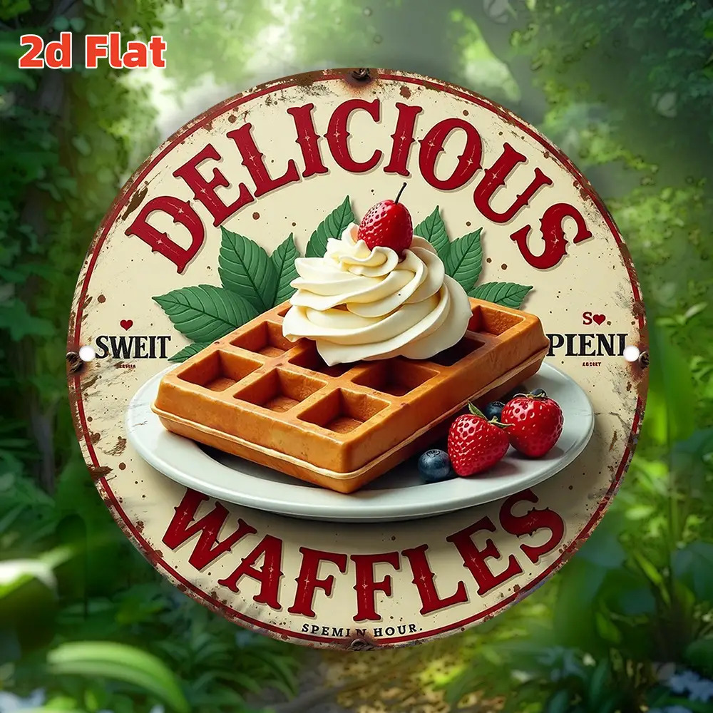 2D Flat, Vintage Belgian Waffl - Waffle Iron Belgian recension och pris