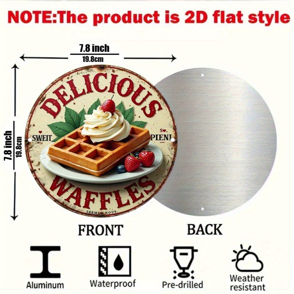 2D Flat, Vintage Belgian Waffl - Waffle Iron Belgian recension och pris