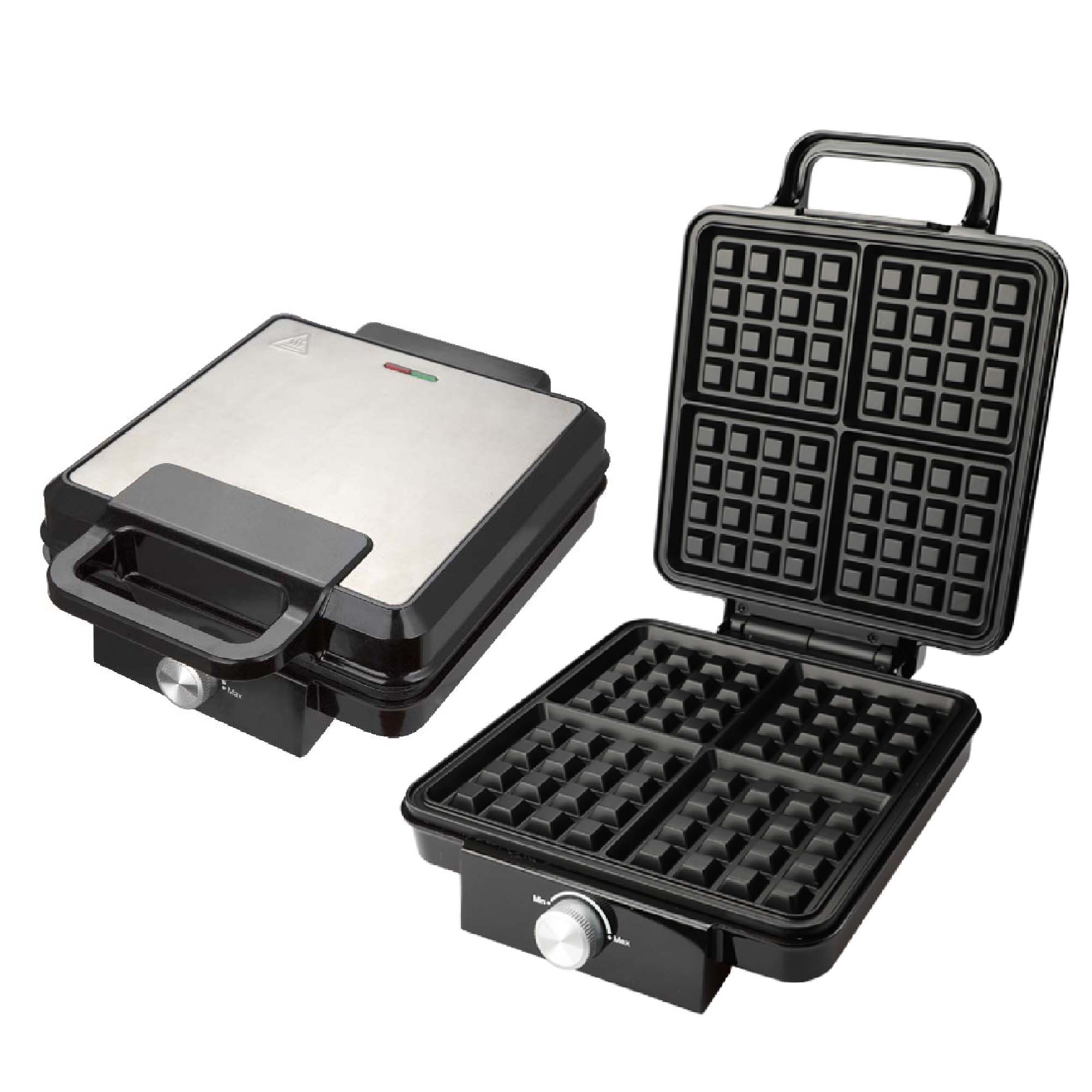 Stainless Steel 4 Slice Large  - Waffle Iron Belgian recension och pris