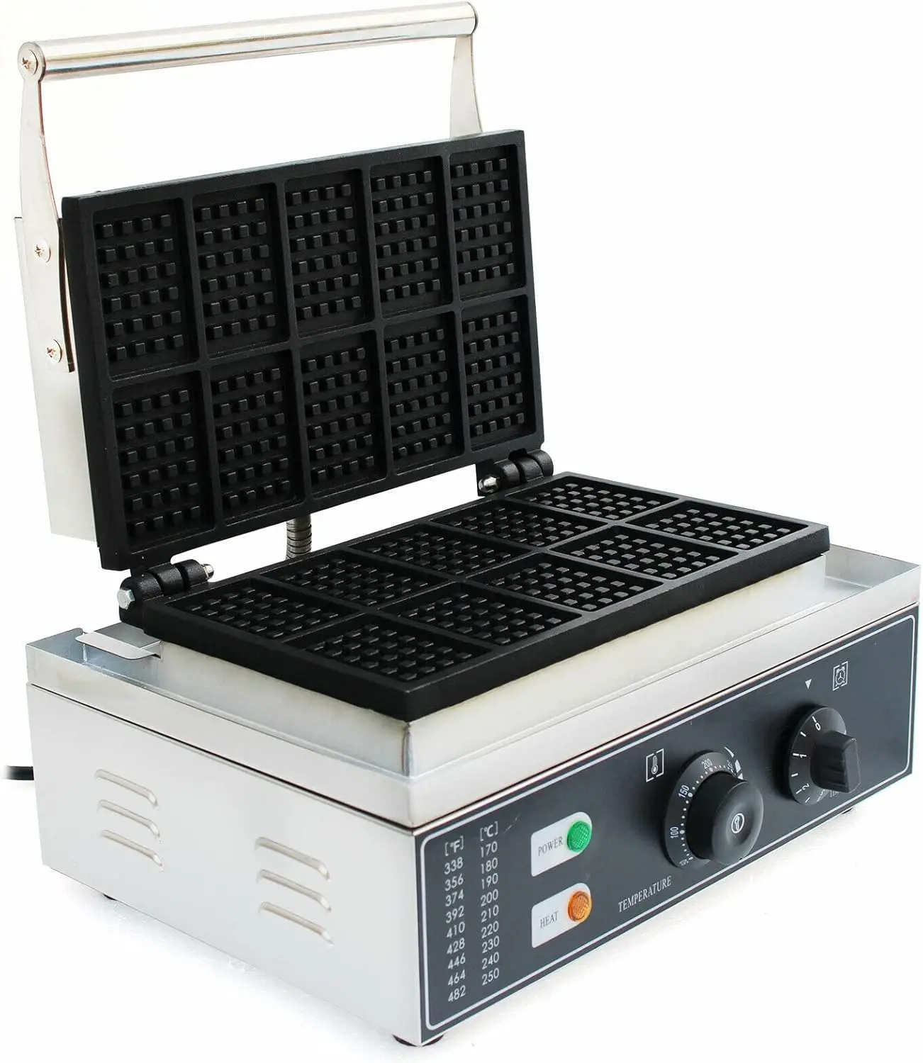Commercial Square Waffle Maker - Waffle Iron Belgian recension och pris
