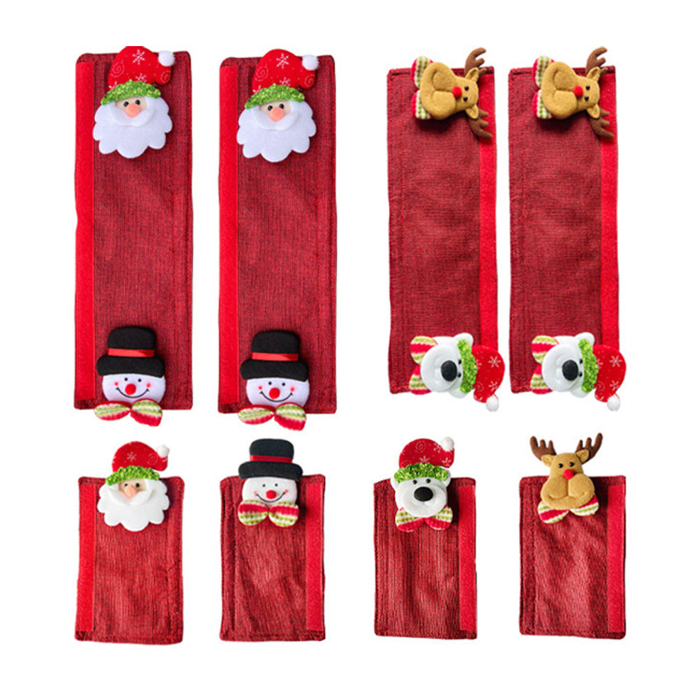 8Pcs Xmas Fridge Handle Covers - Kitchen Appliances For.Xmas recension och pris
