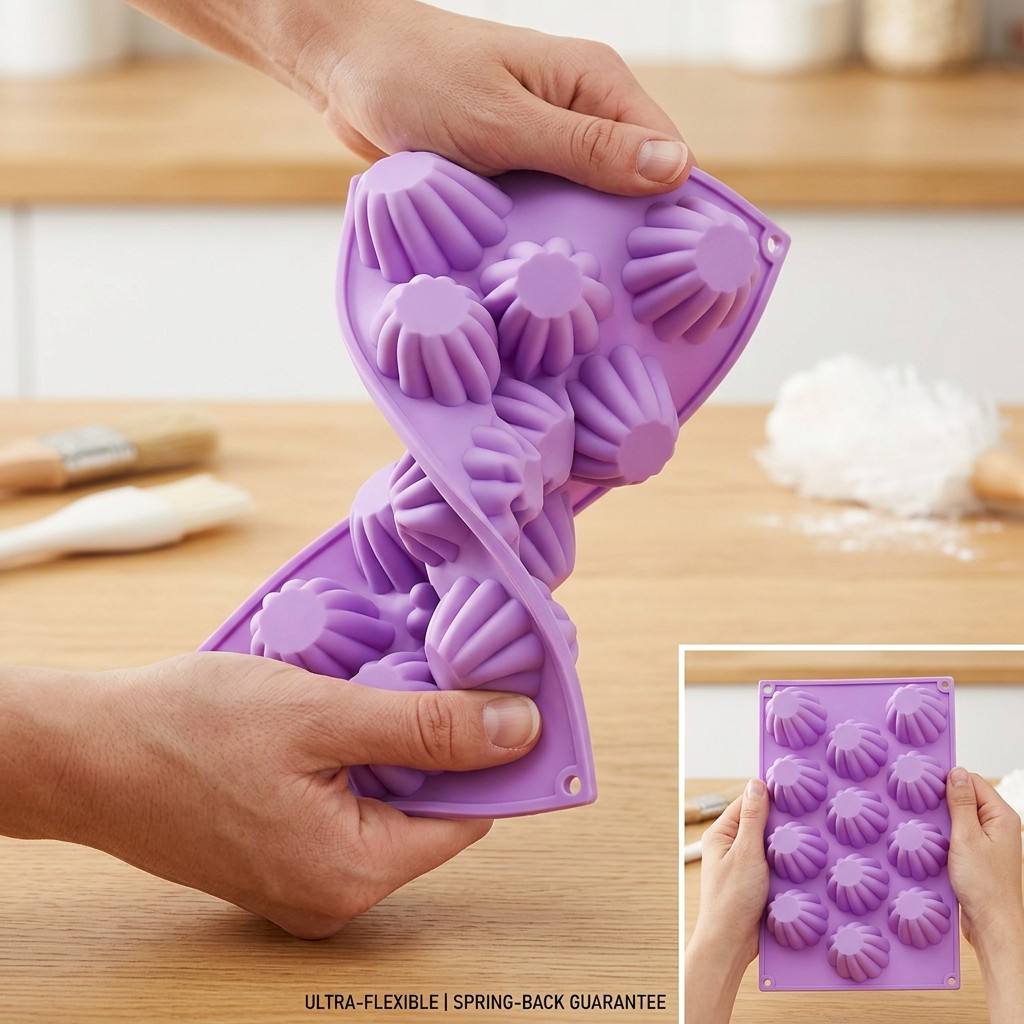 12-Cavity Mini Spiral Silicone - Kitchen Appliances Packages recension och pris